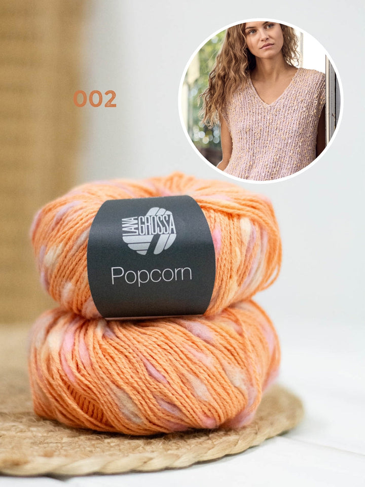 Strickpaket Popcorn Pullunder