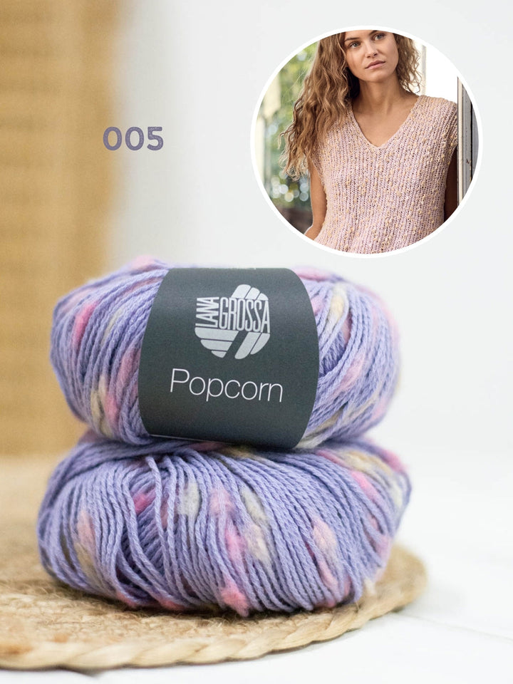 Strickpaket Popcorn Pullunder