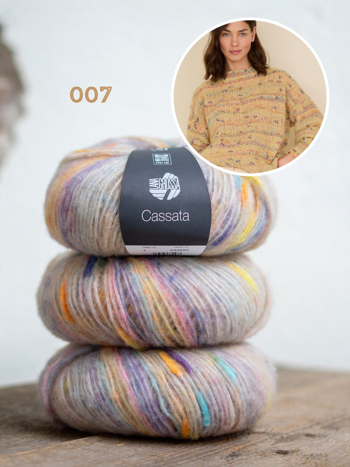 Strickpaket Cassata Strukturpullover