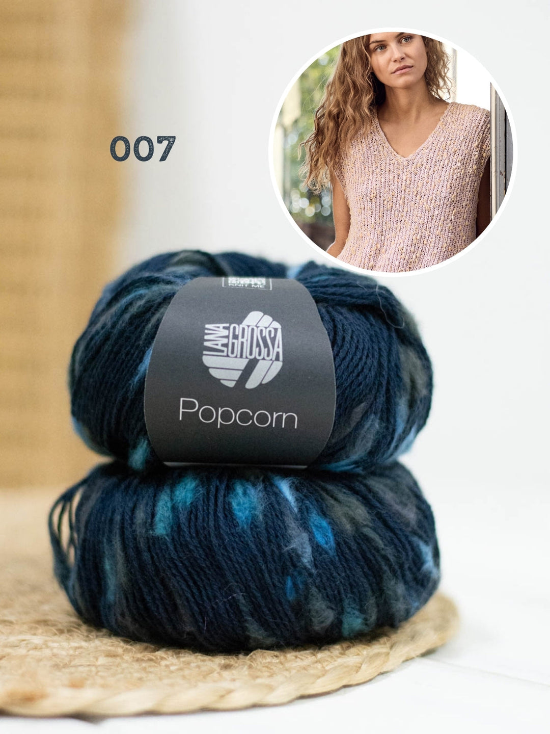 Strickpaket Popcorn Pullunder