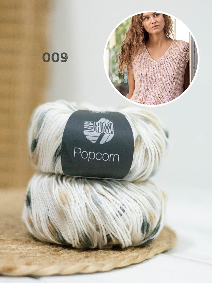 Strickpaket Popcorn Pullunder