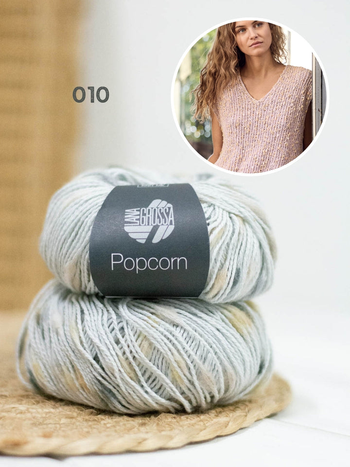 Strickpaket Popcorn Pullunder