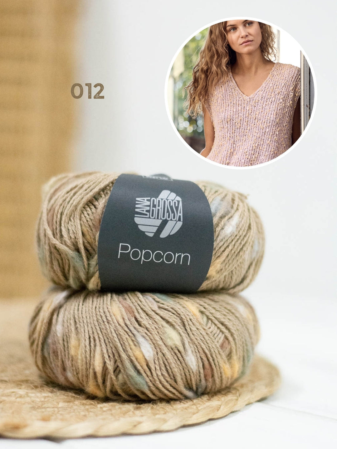 Strickpaket Popcorn Pullunder