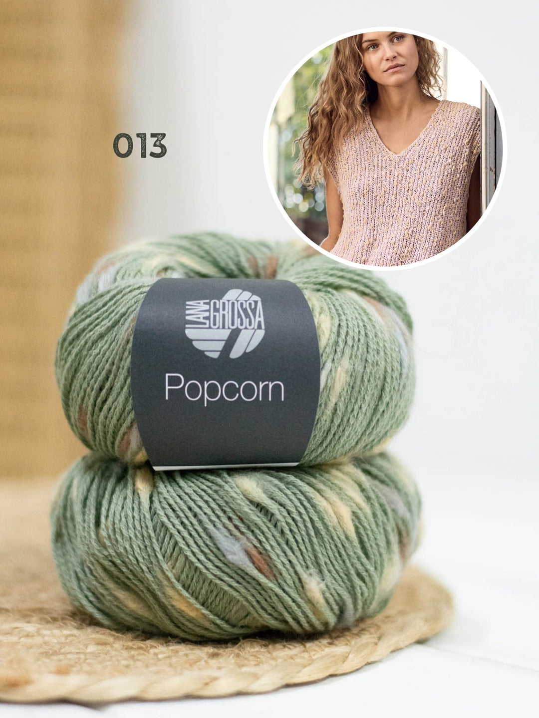 Strickpaket Popcorn Pullunder