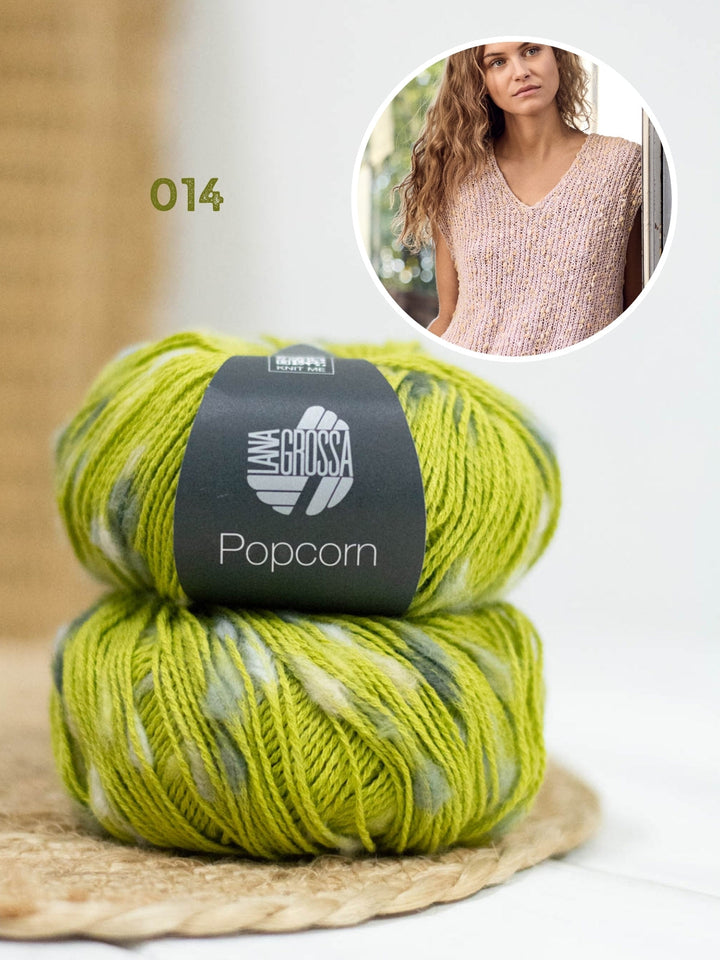 Strickpaket Popcorn Pullunder