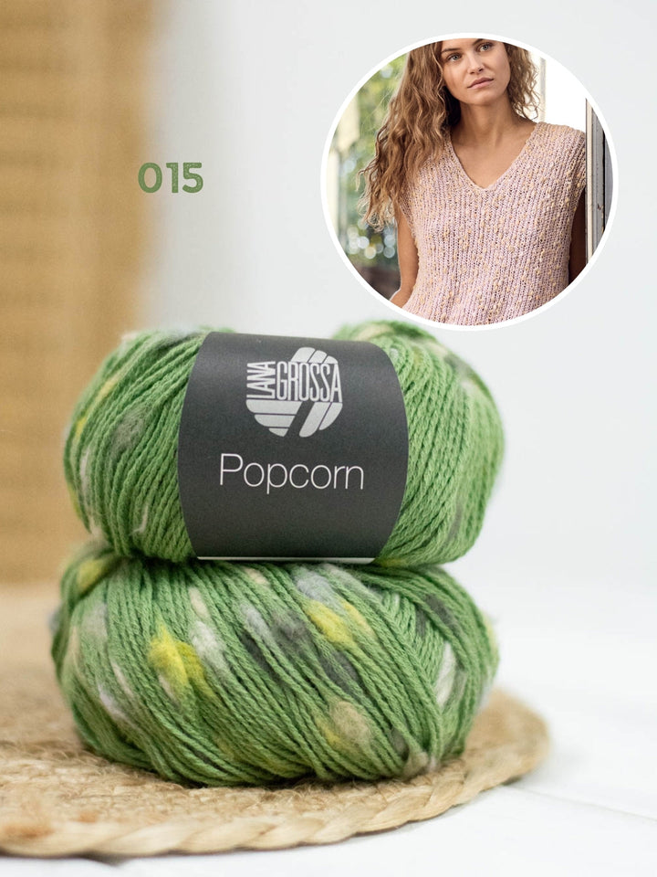 Strickpaket Popcorn Pullunder