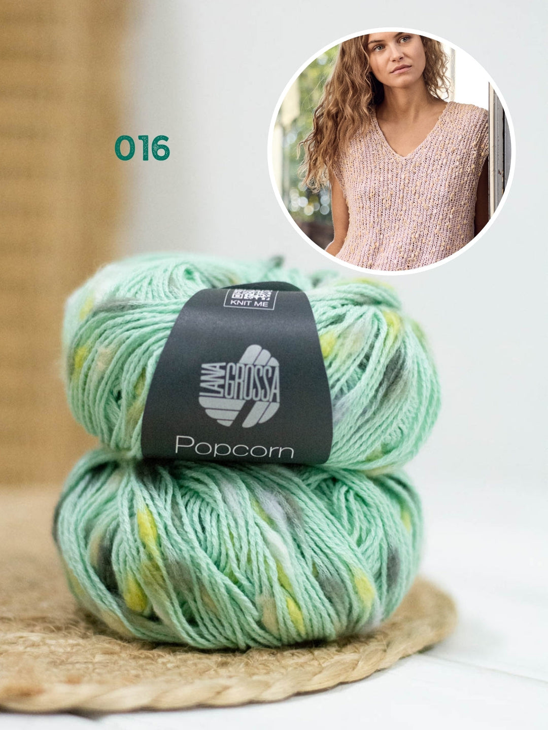 Strickpaket Popcorn Pullunder