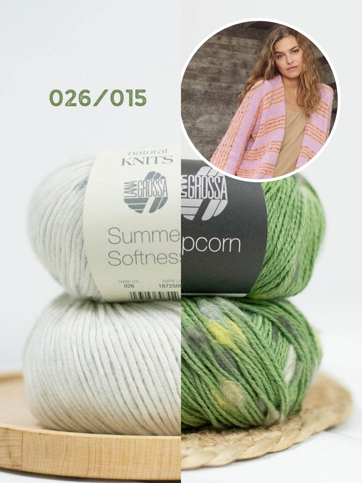 Strickpaket Summer Softness Popcorn Kimono