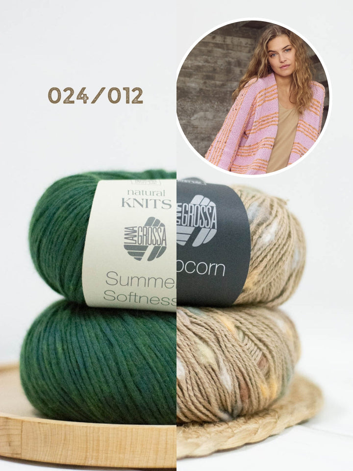 Strickpaket Summer Softness Popcorn Kimono