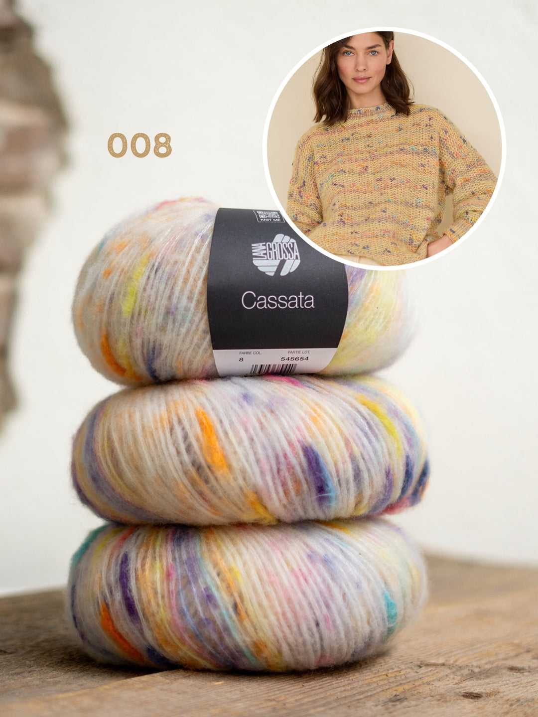 Strickpaket Cassata Strukturpullover