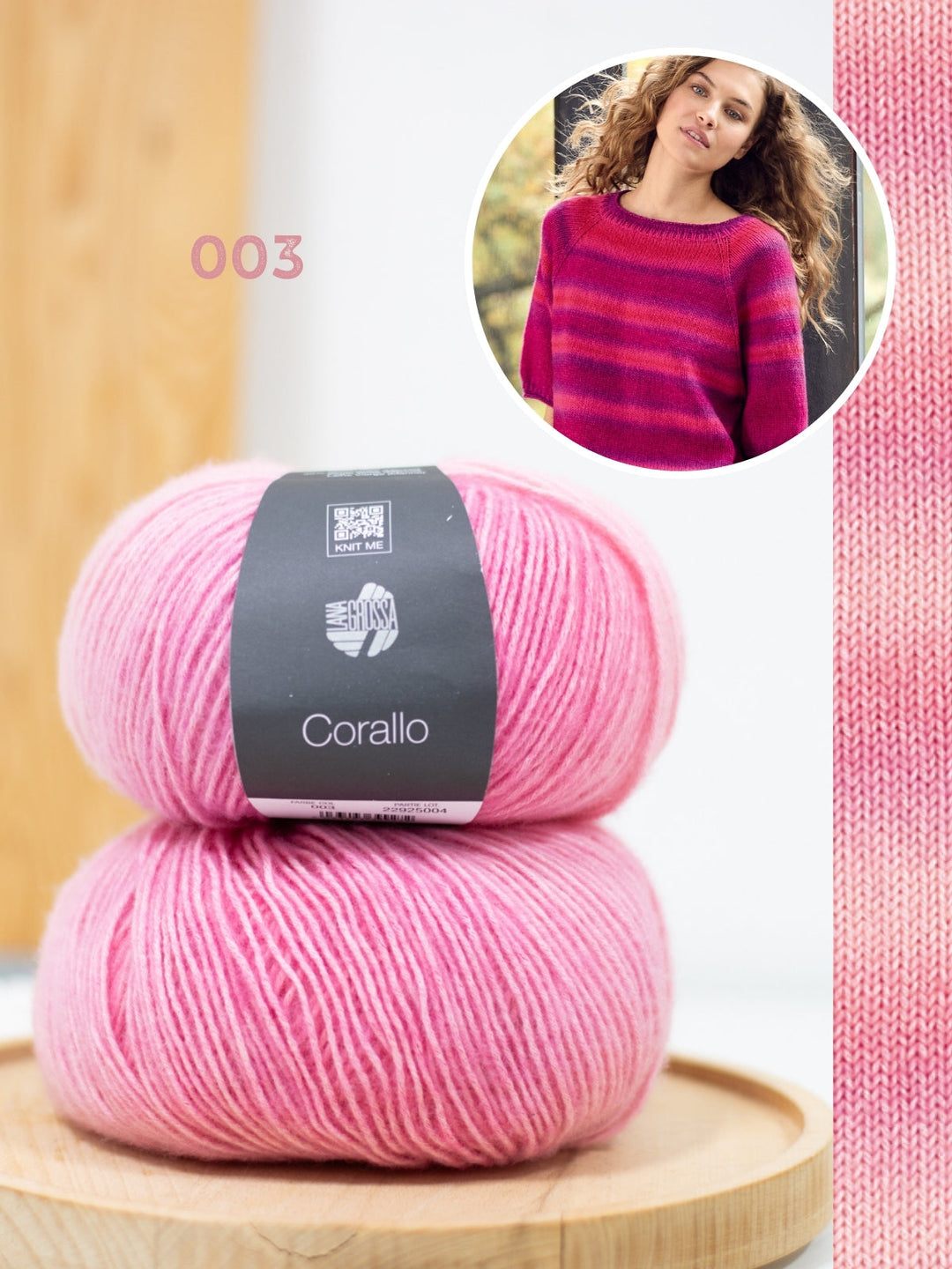 Strickpaket Corallo Kurzarm Pullover
