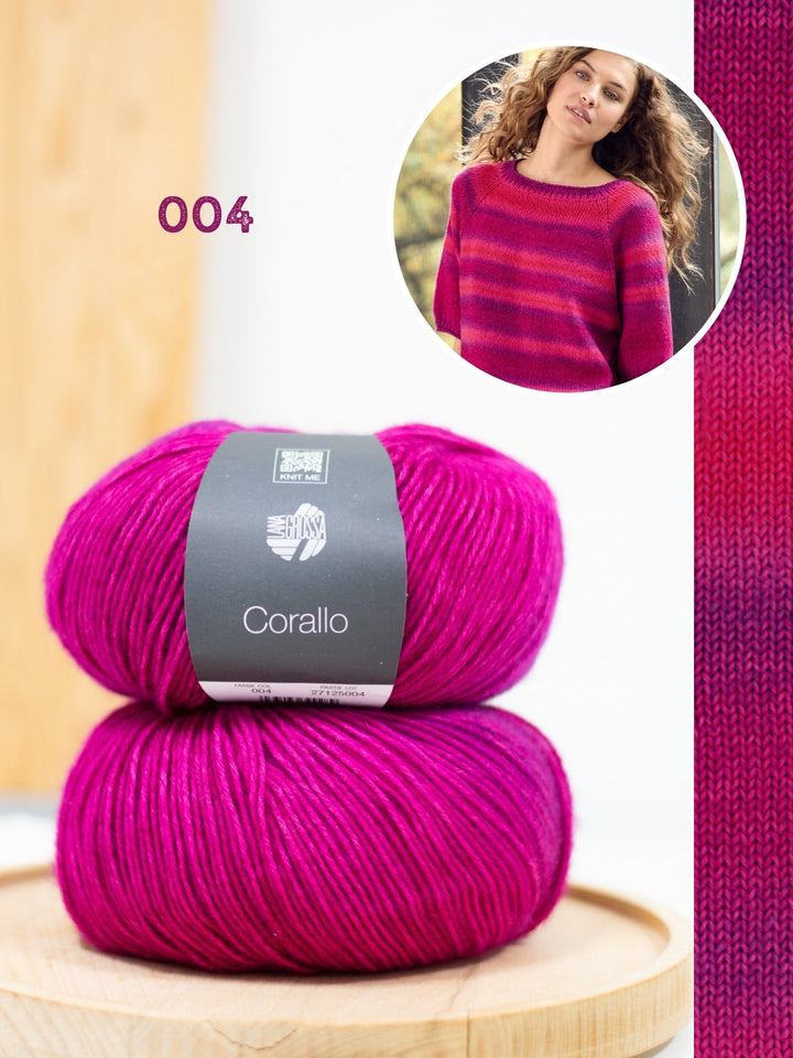 Strickpaket Corallo Kurzarm Pullover