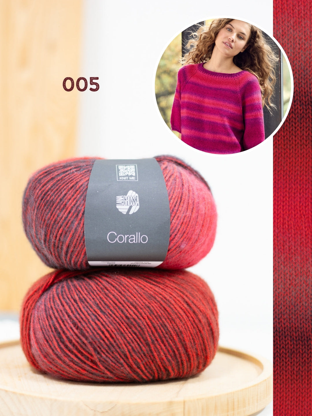 Strickpaket Corallo Kurzarm Pullover
