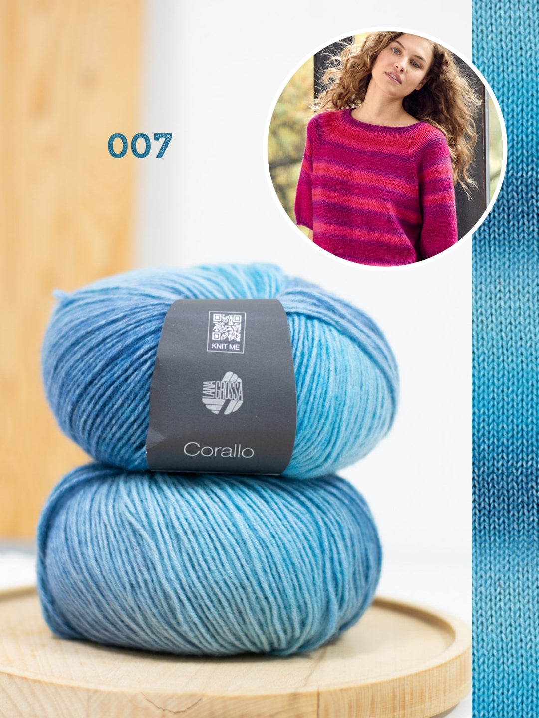 Strickpaket Corallo Kurzarm Pullover