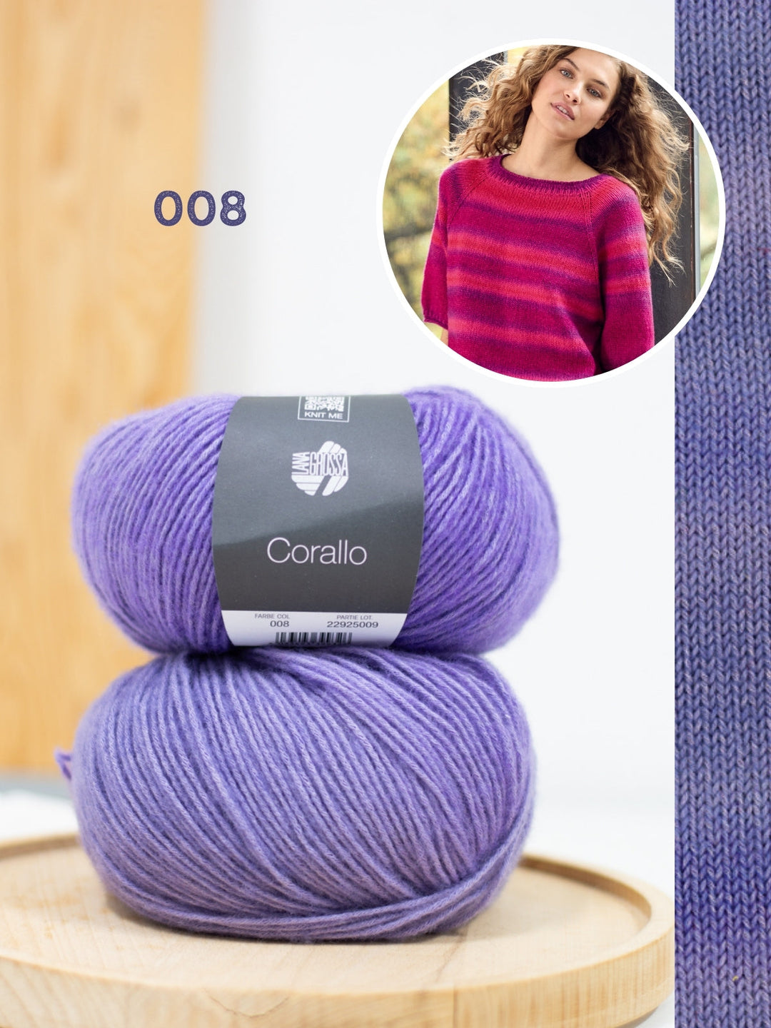 Strickpaket Corallo Kurzarm Pullover