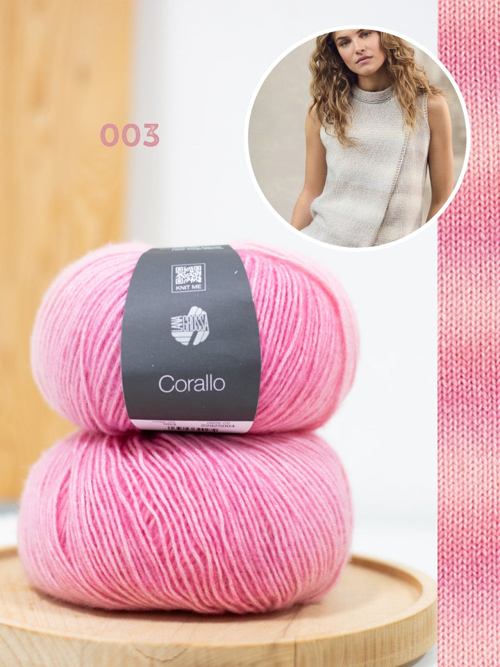 Strickpaket Corallo asymmetrisches Top