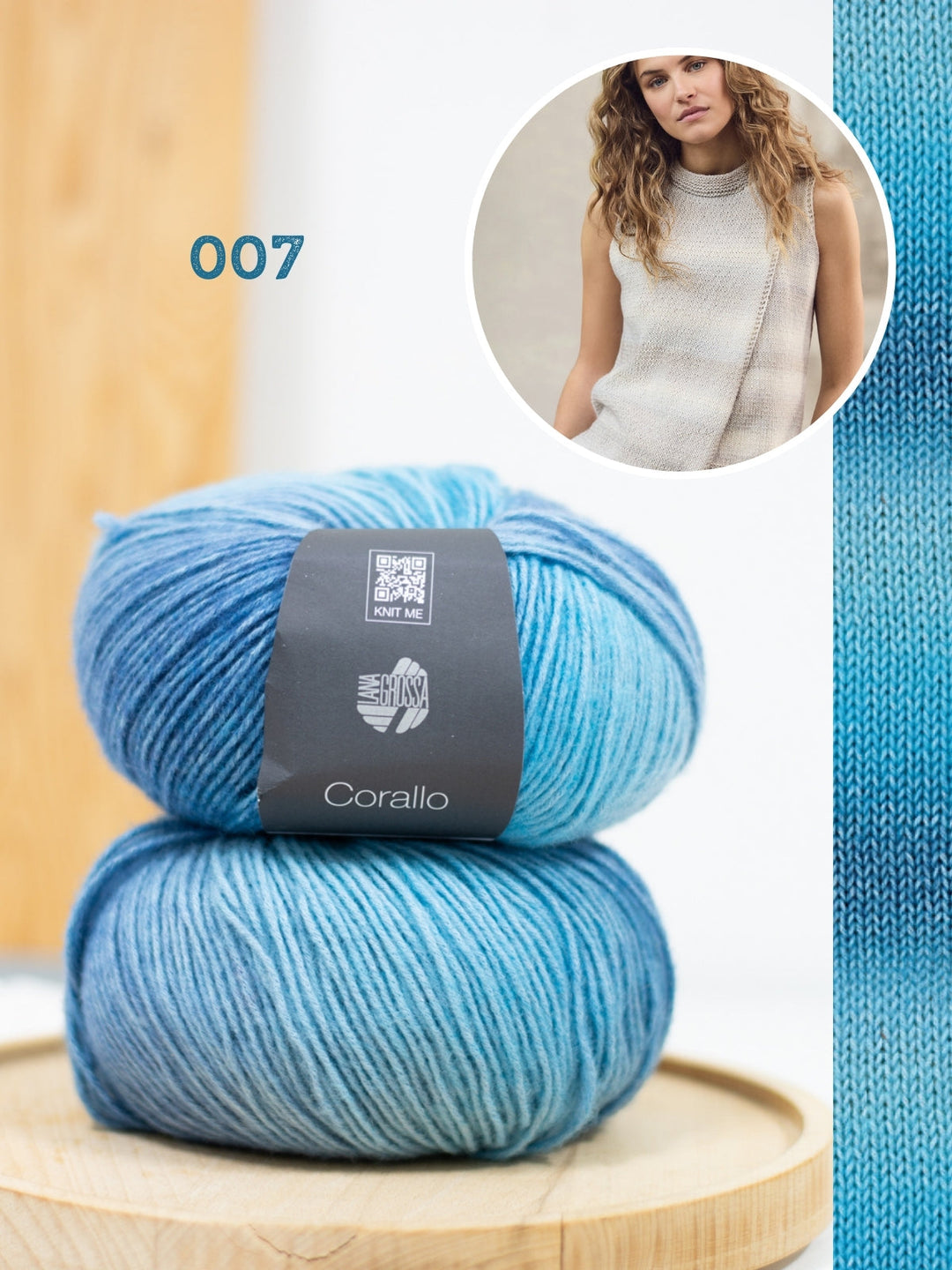 Strickpaket Corallo asymmetrisches Top