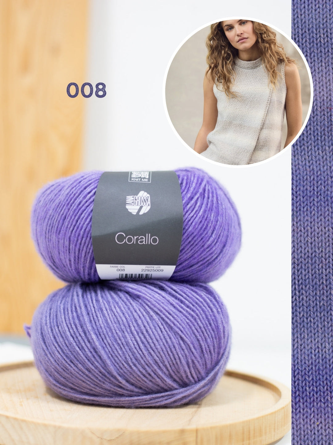 Strickpaket Corallo asymmetrisches Top