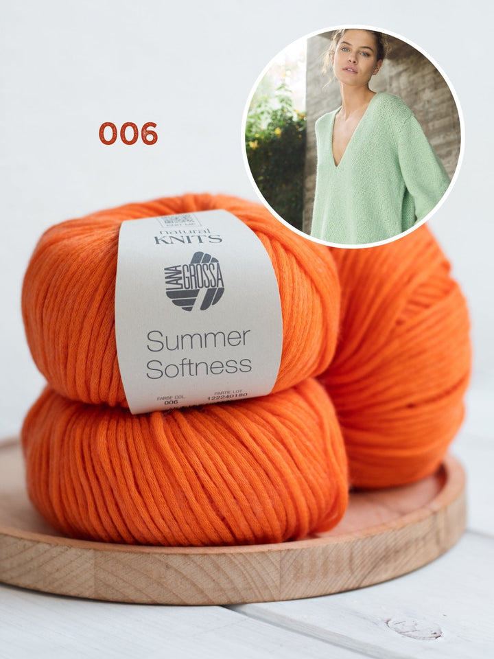 Strickpaket Summer Softness Tunika mit V-Ausschnitt