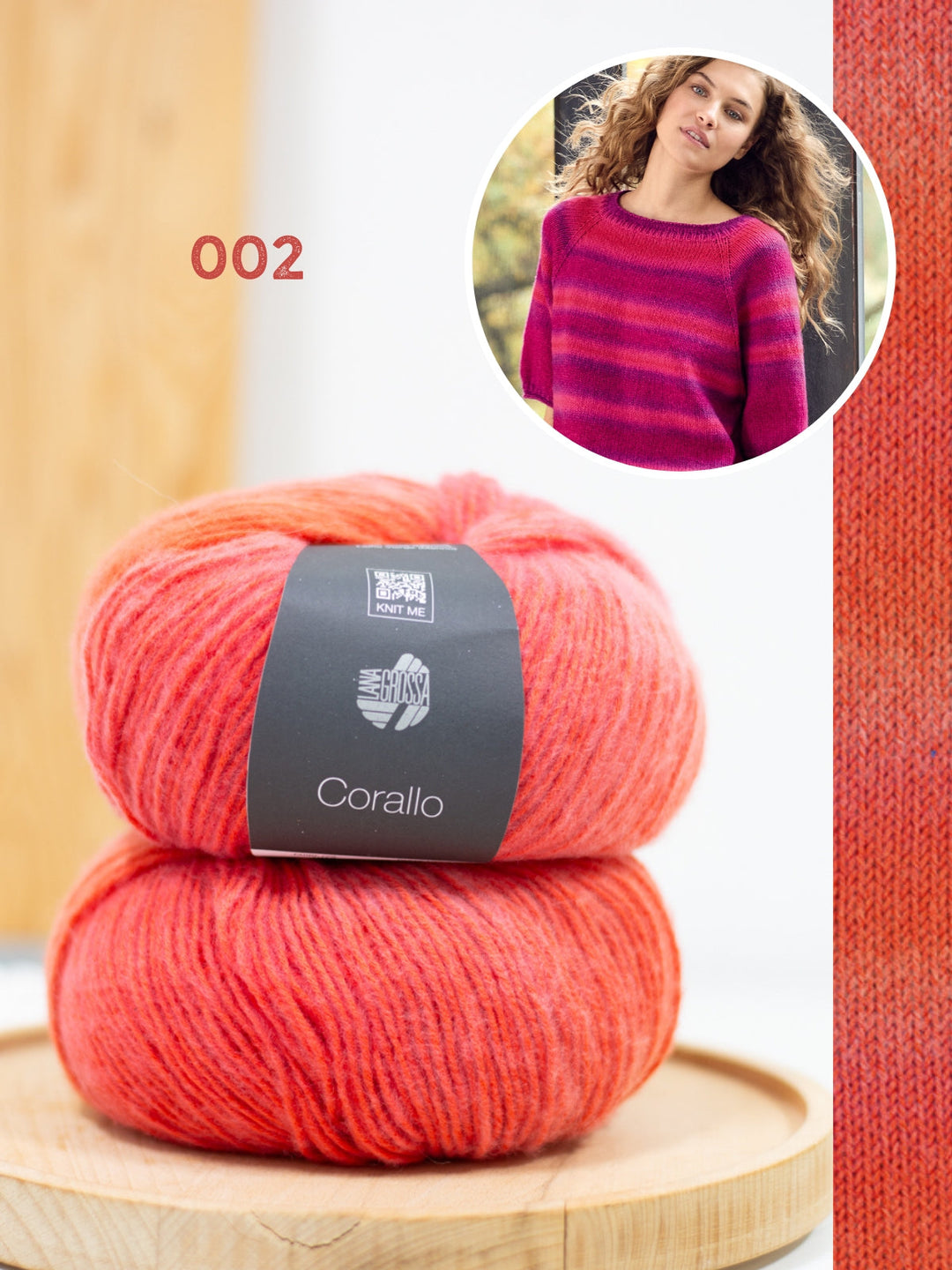 Strickpaket Corallo Kurzarm Pullover