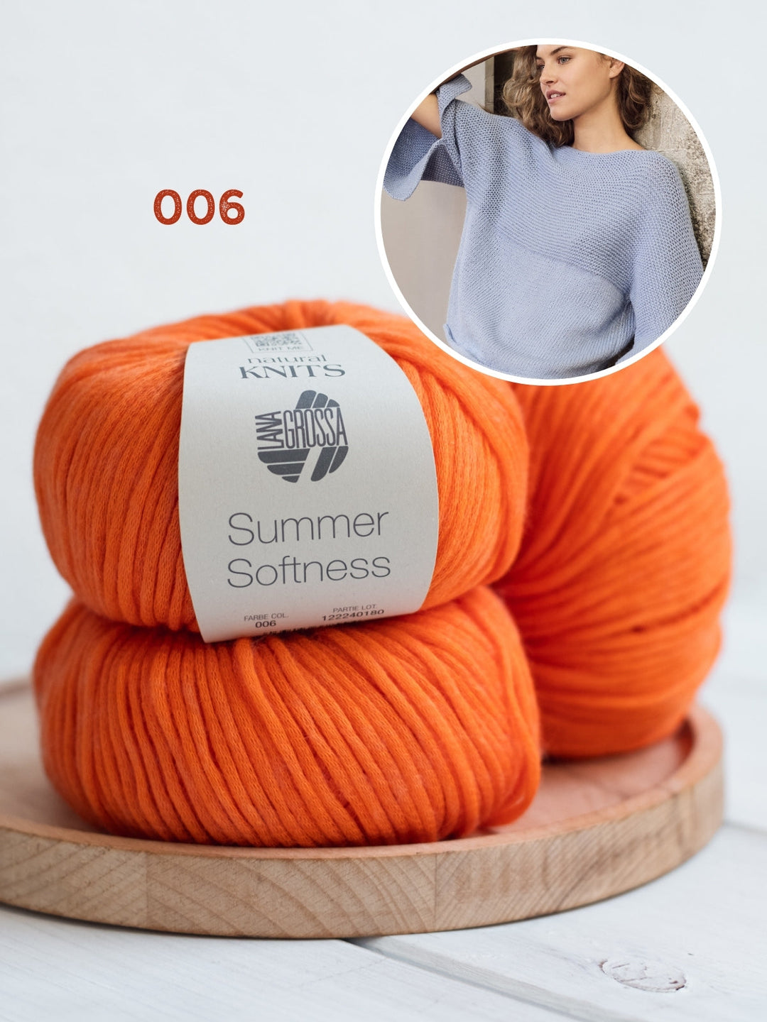 Strickpaket Summer Softness Pullover mit Rippenstruktur