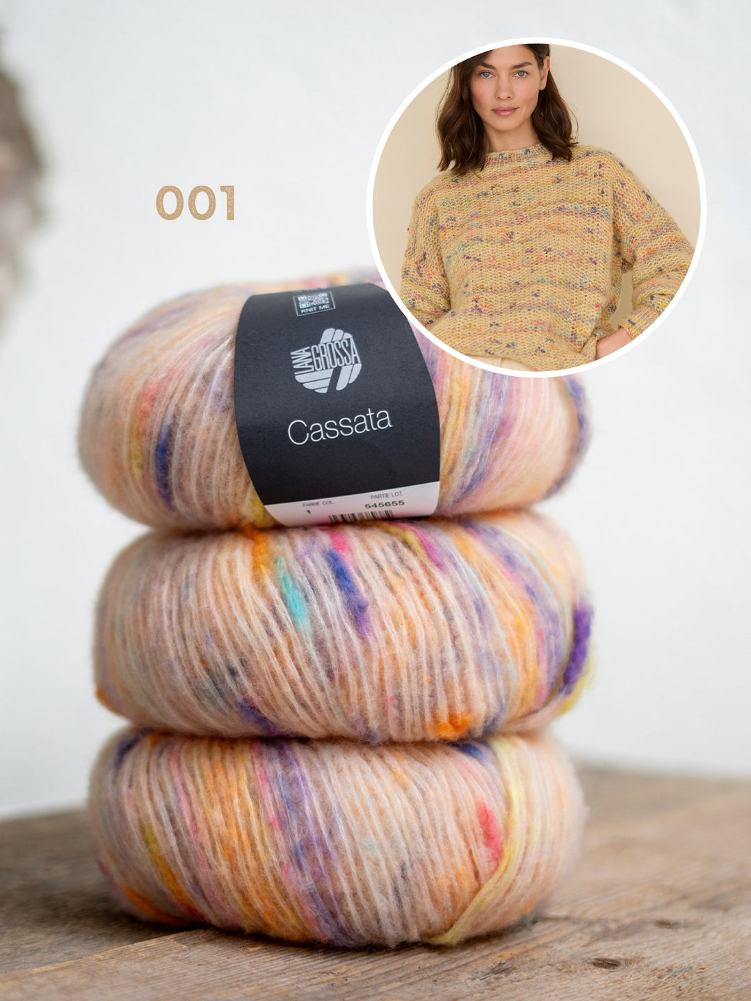Strickpaket Cassata Strukturpullover