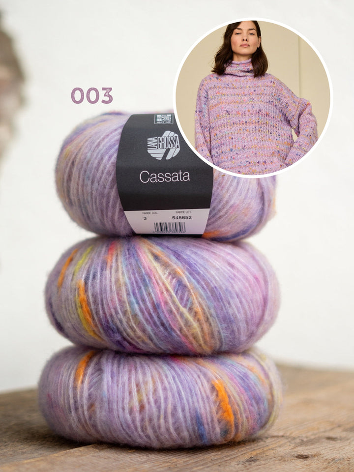 Strickpaket Cassata Rollkragenpullover