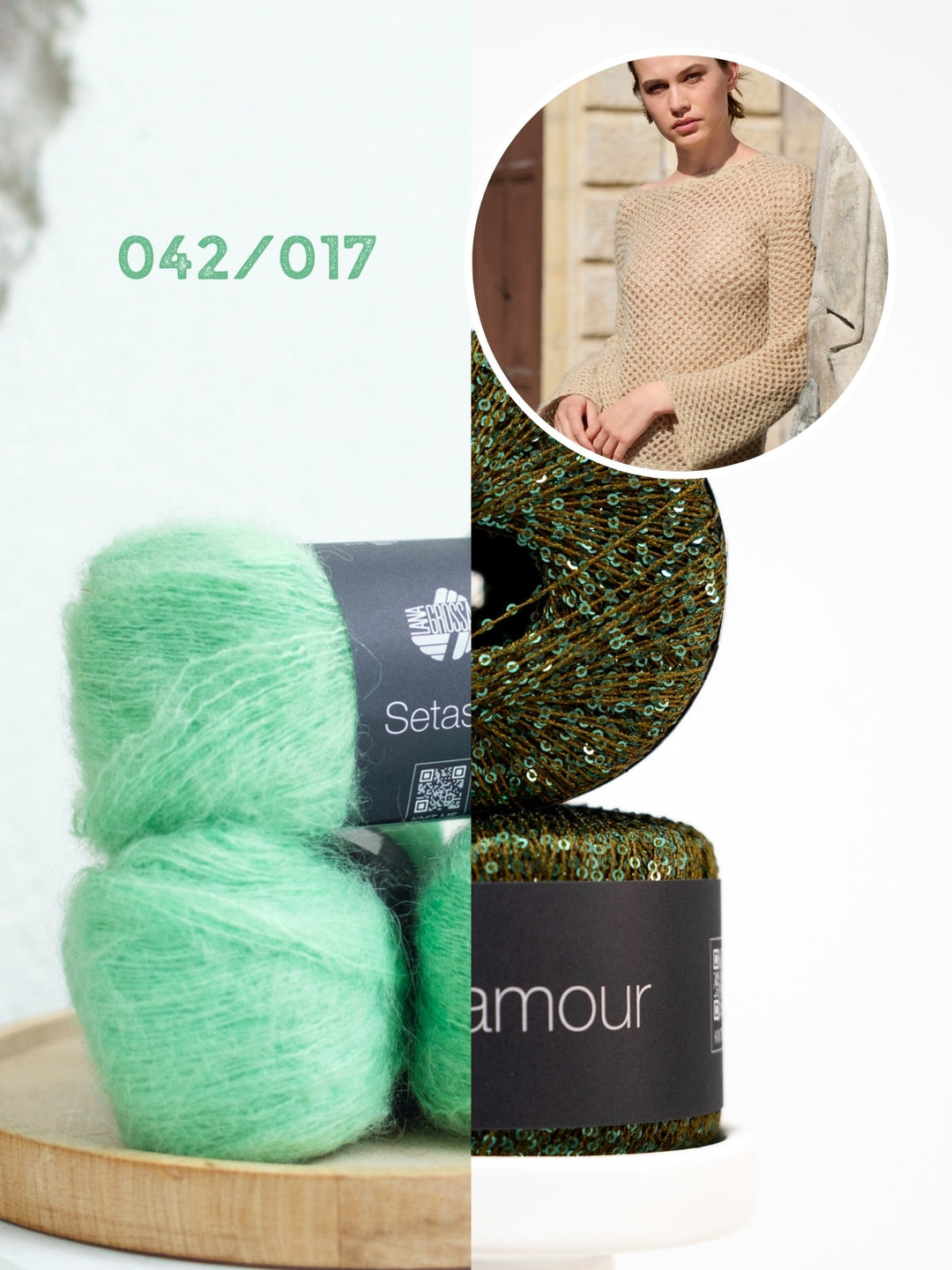 Häkelpaket Setasuri Glamour Pullover