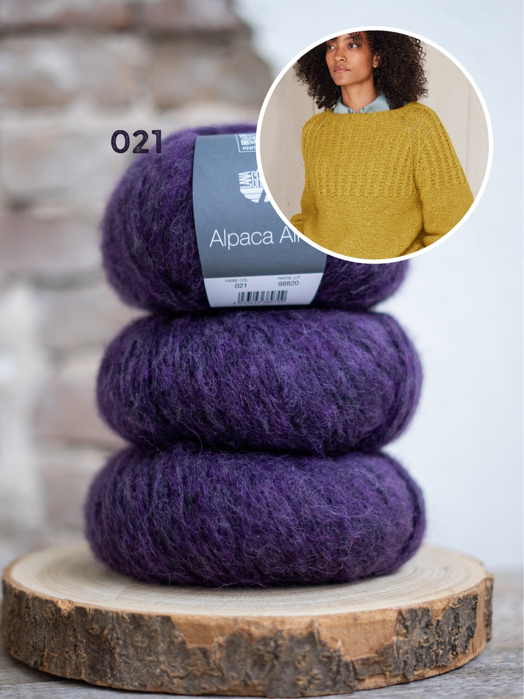 Strickpaket Alpaca Air II Top-down Raglanpullover