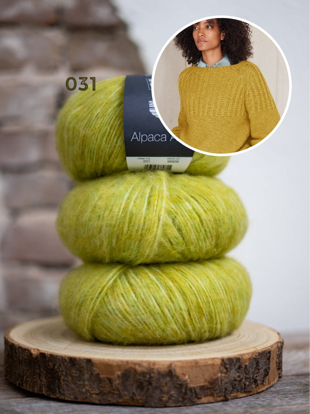 Strickpaket Alpaca Air II Top-down Raglanpullover