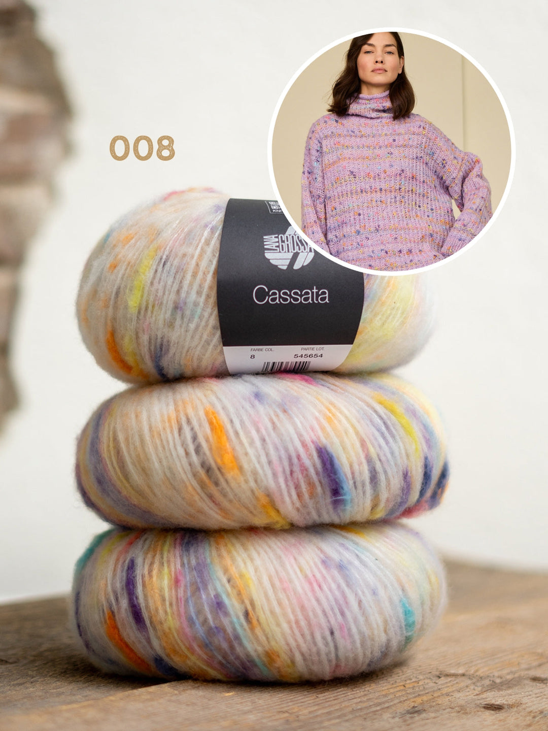 Strickpaket Cassata Rollkragenpullover
