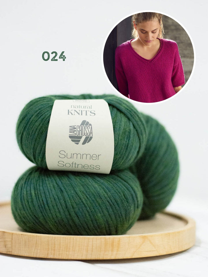 Strickpaket Summer Softness V-Ausschnitt Shirt