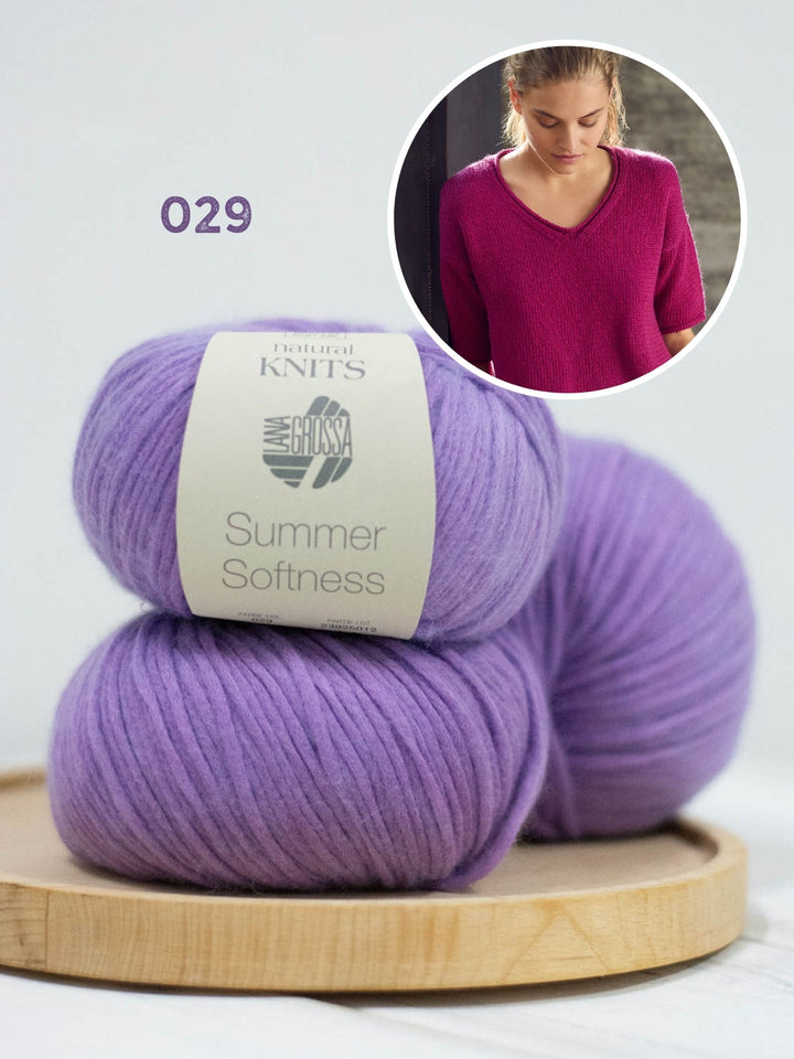 Strickpaket Summer Softness V-Ausschnitt Shirt