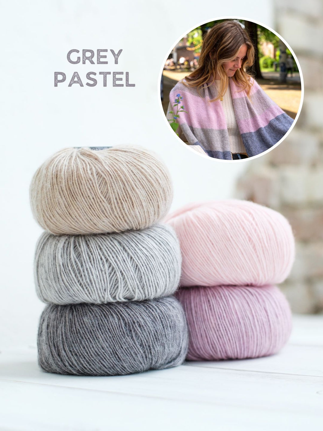 Strickpaket Ecopuno Streifenschal