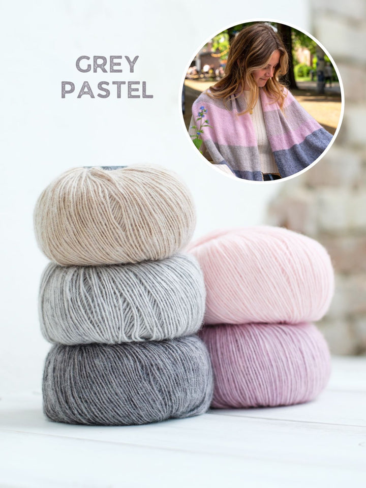 Strickpaket Ecopuno Streifenschal