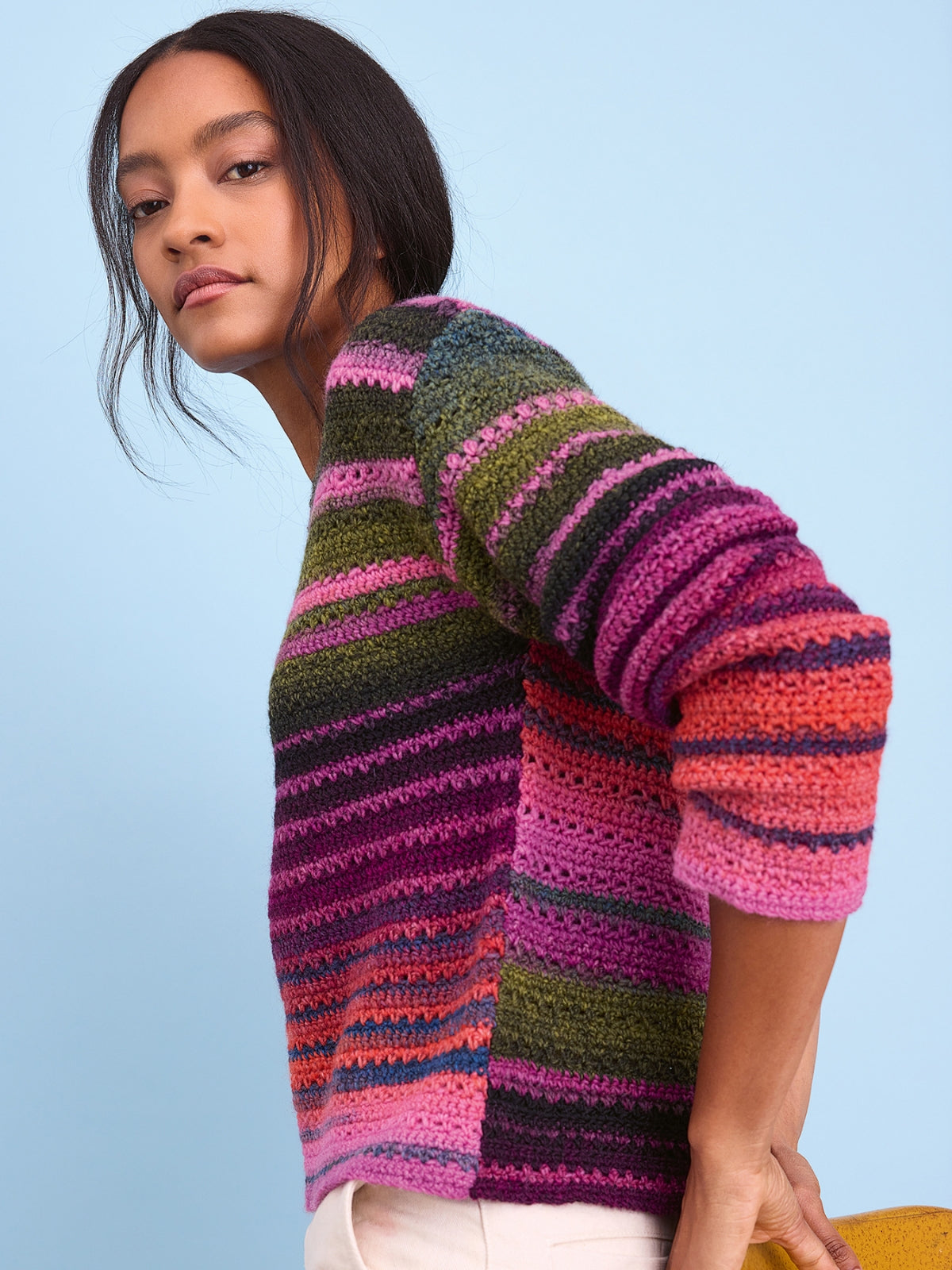 Haakpakket Gomitolo Modo V-pullover