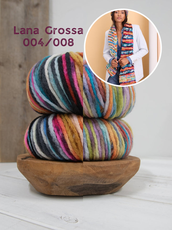 Strickpaket Crazy Rippenschal