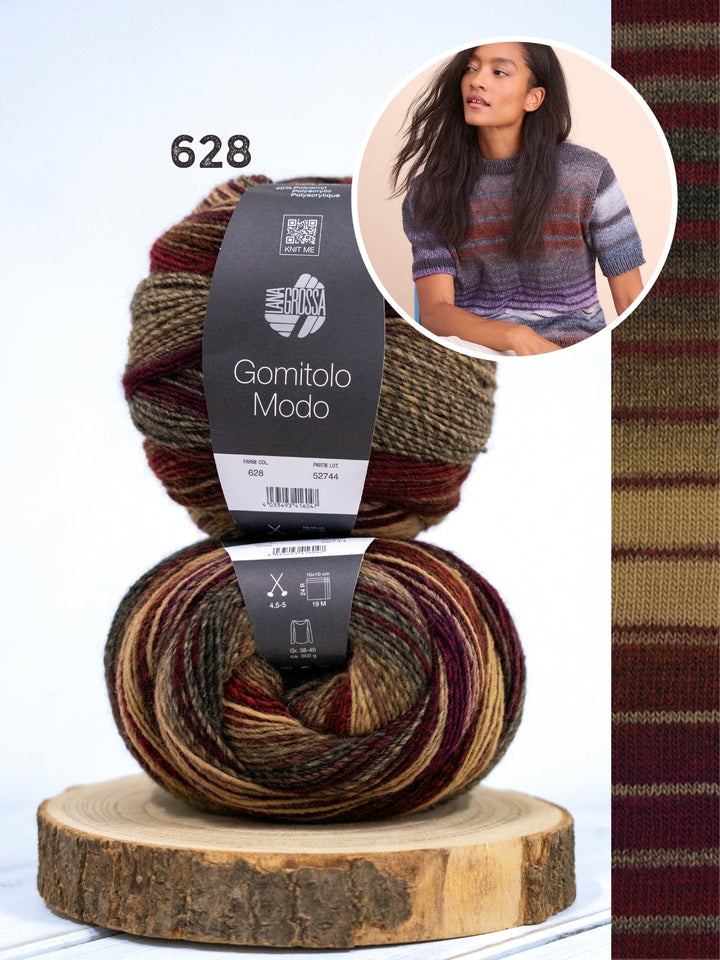 Strickpaket Gomitolo Modo Pullover kurzarm