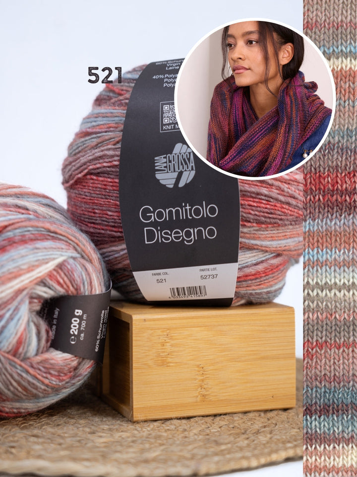 Strickpaket Gomitolo Disegno Loop