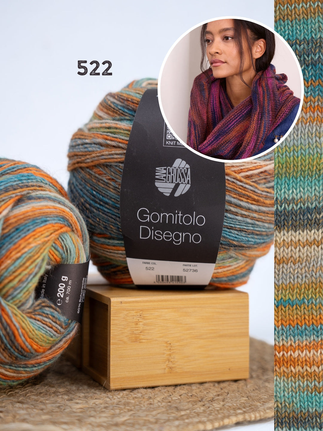 Strickpaket Gomitolo Disegno Loop