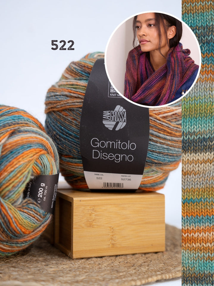 Strickpaket Gomitolo Disegno Loop