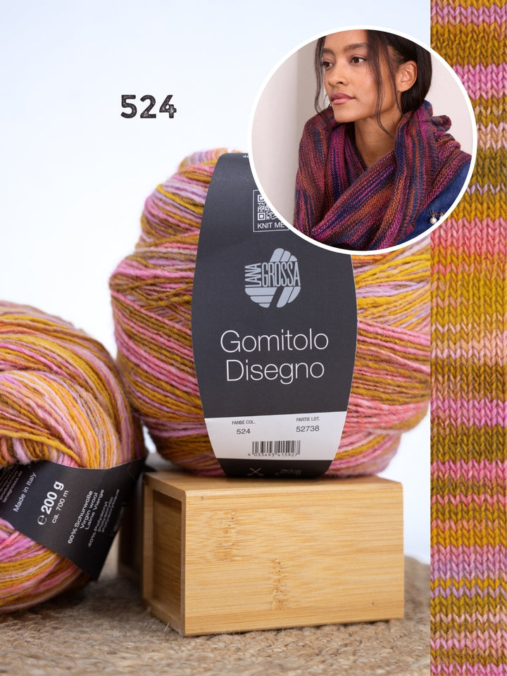 Strickpaket Gomitolo Disegno Loop