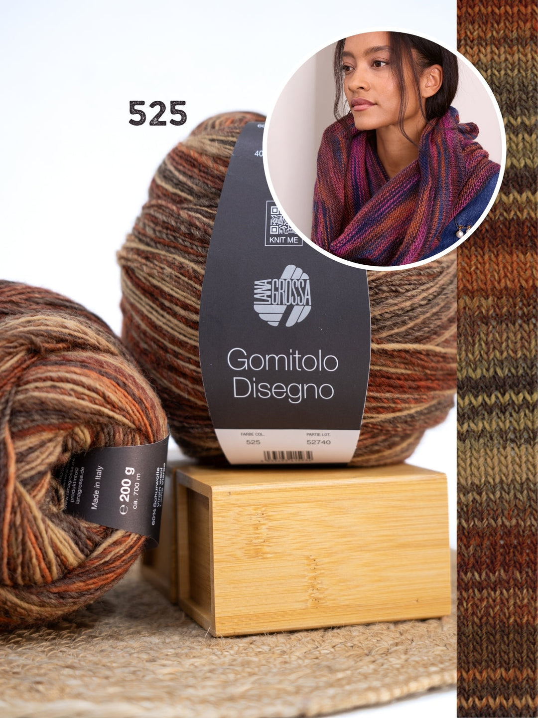 Strickpaket Gomitolo Disegno Loop