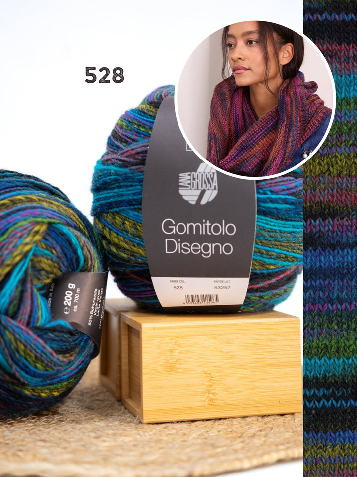 Strickpaket Gomitolo Disegno Loop
