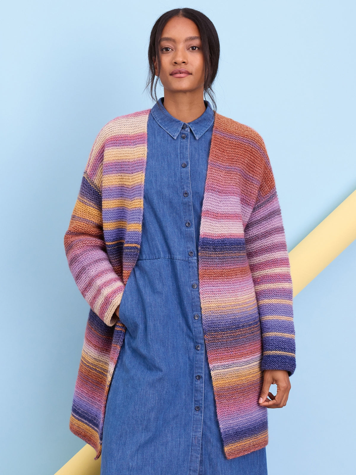 Breipakket Gomitolo Modo vest - top-down