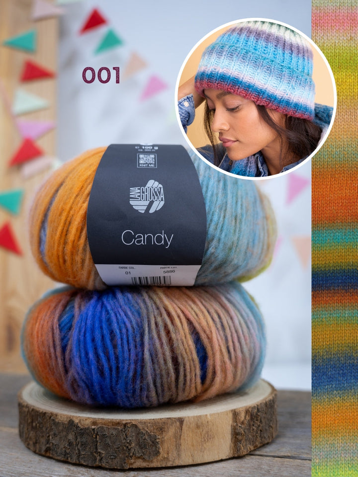 Strickpaket Candy Mütze