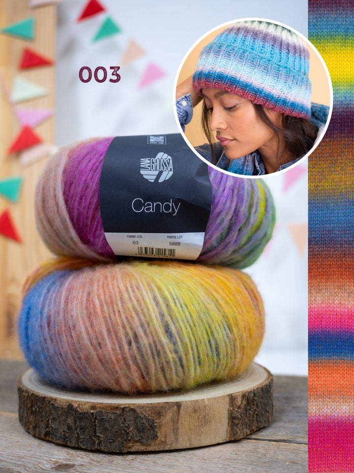 Strickpaket Candy Mütze