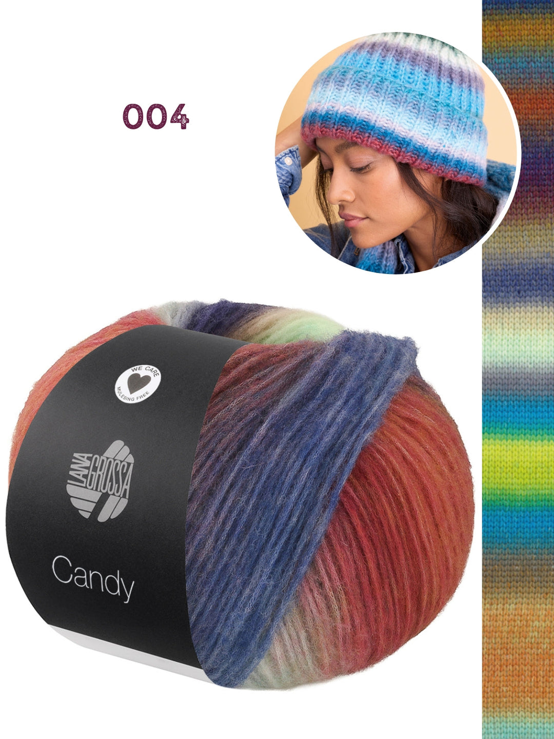 Strickpaket Candy Mütze