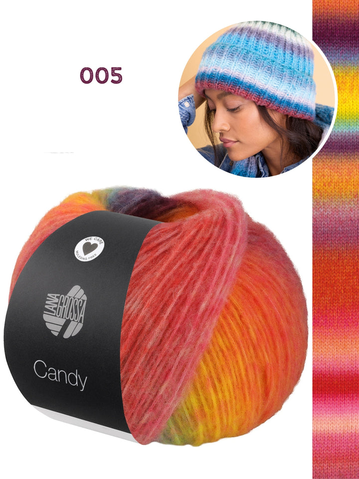 Strickpaket Candy Mütze
