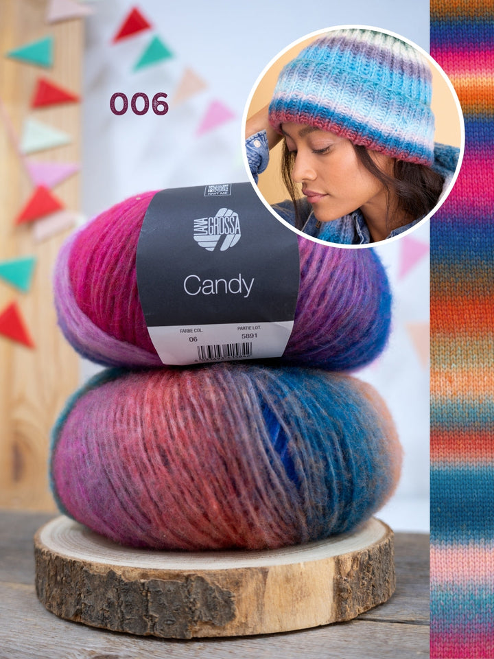 Strickpaket Candy Mütze